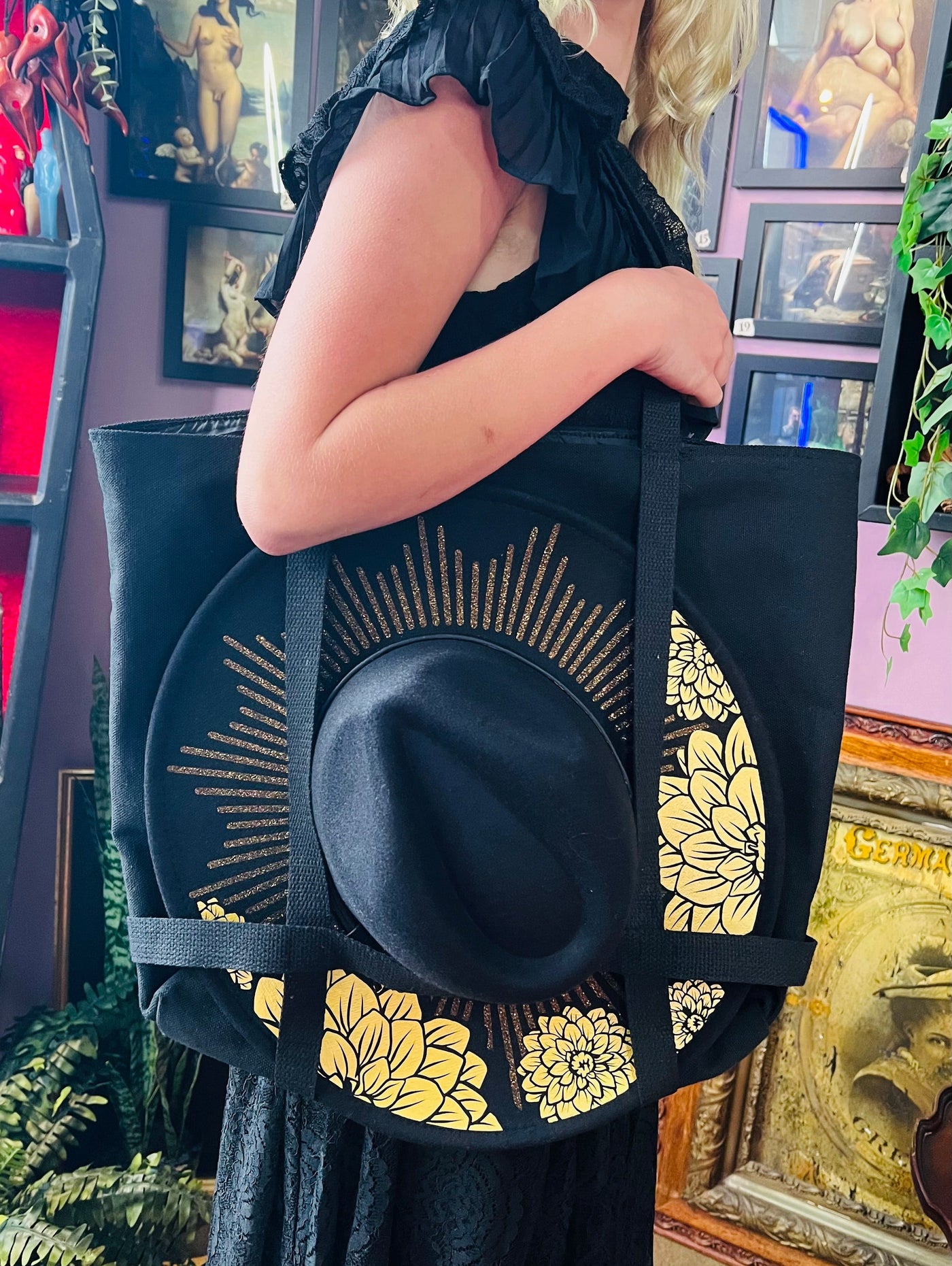 Brimmed Hat Bag - Large Heavy Duty Tote with Straps to Carry Your Favorite Hat! PREORDER