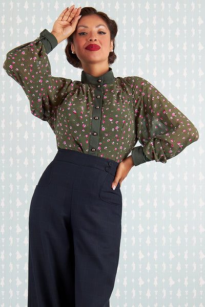 Ophelia-Juniper Bishop Sleeve Blouse