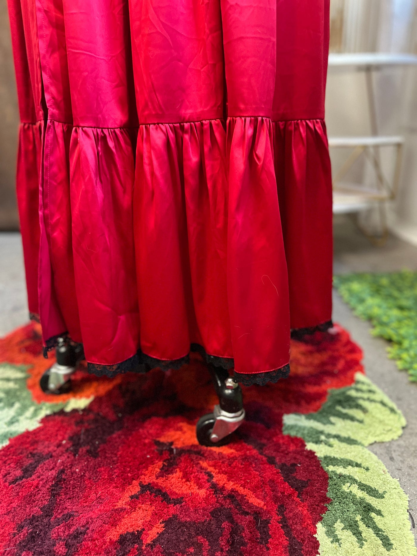 Cosette Maxi Dress in Crimson Red