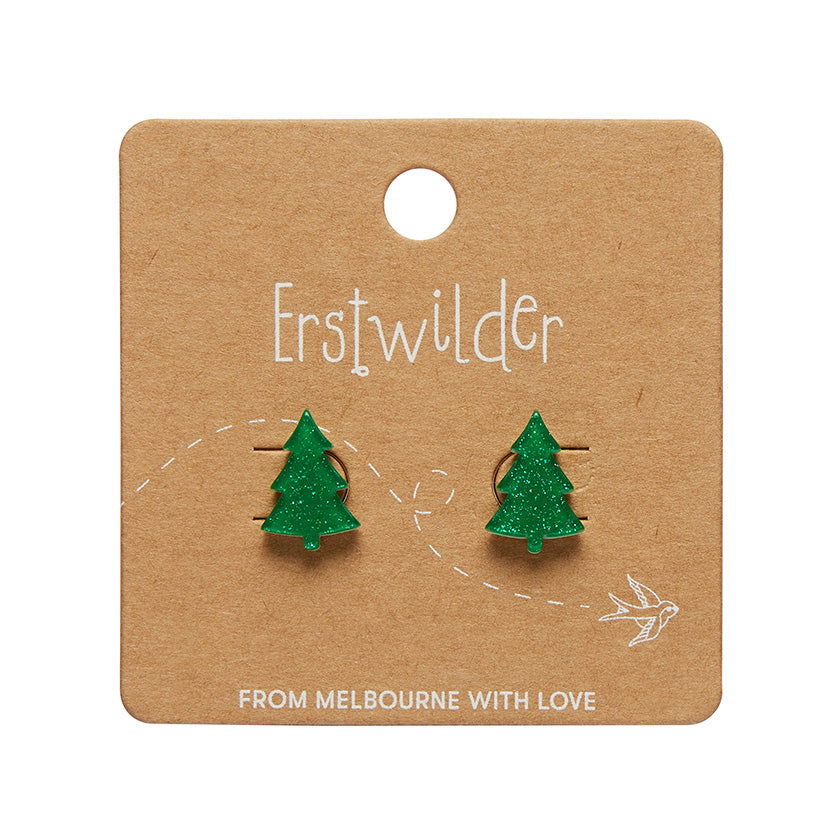 Erstwilder Essentials Christmas Tree Stud Earrings (2 Colorways)