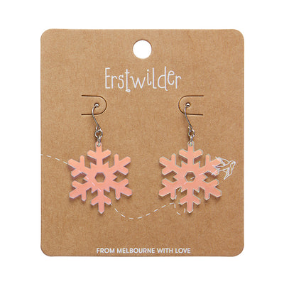 Erstwilder Essentials Iridescent Snowflake Drop Earrings