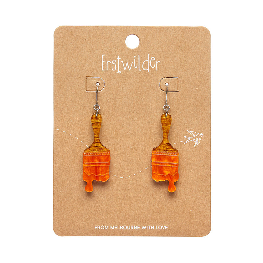 Erstwilder Essentials Paint Brush Ripple Drop Earrings (4 Colorways)