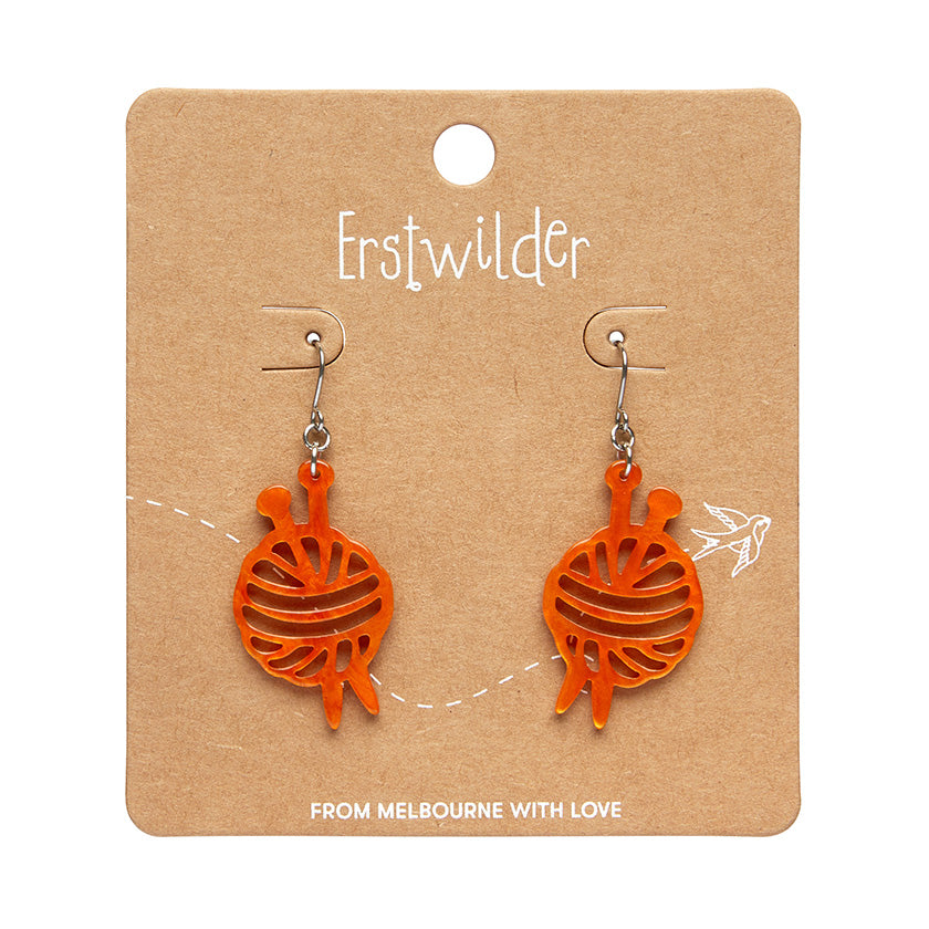 Erstwilder Essentials Paint Brush Ripple Drop Earrings (4 Colorways)