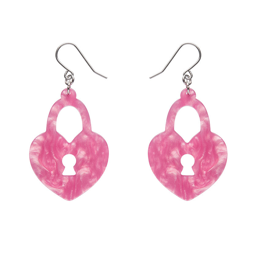 Erstwilder Essentials Heart Locket Ripple Drop Earrings (3 Colorways)