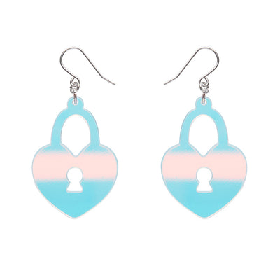 Erstwilder Essentials Heart Locket Ripple Drop Earrings (3 Colorways)