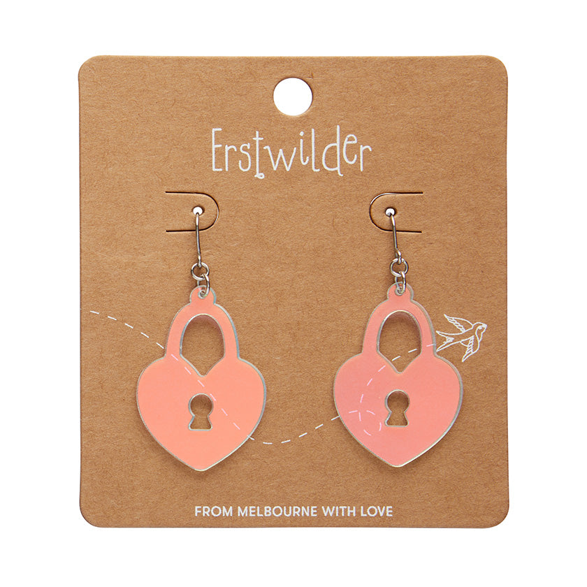 Erstwilder Essentials Heart Locket Ripple Drop Earrings (3 Colorways)