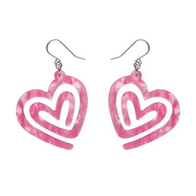 Erstwilder Essentials Heart Maze Drop Earrings (3 Colorways)