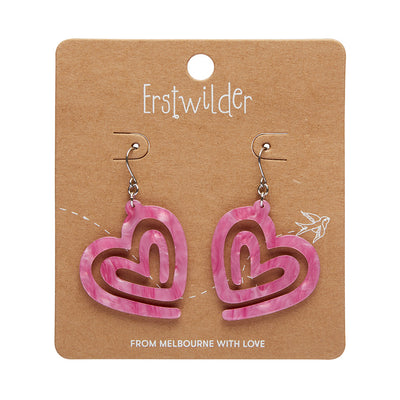 Erstwilder Essentials Heart Maze Drop Earrings (3 Colorways)