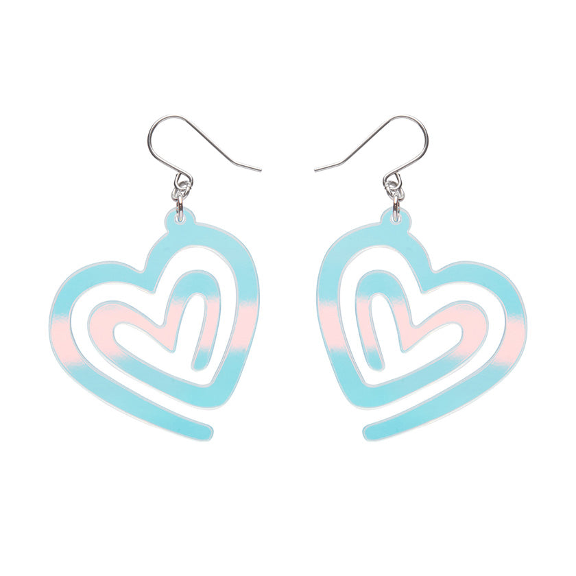 Erstwilder Essentials Heart Maze Drop Earrings (3 Colorways)