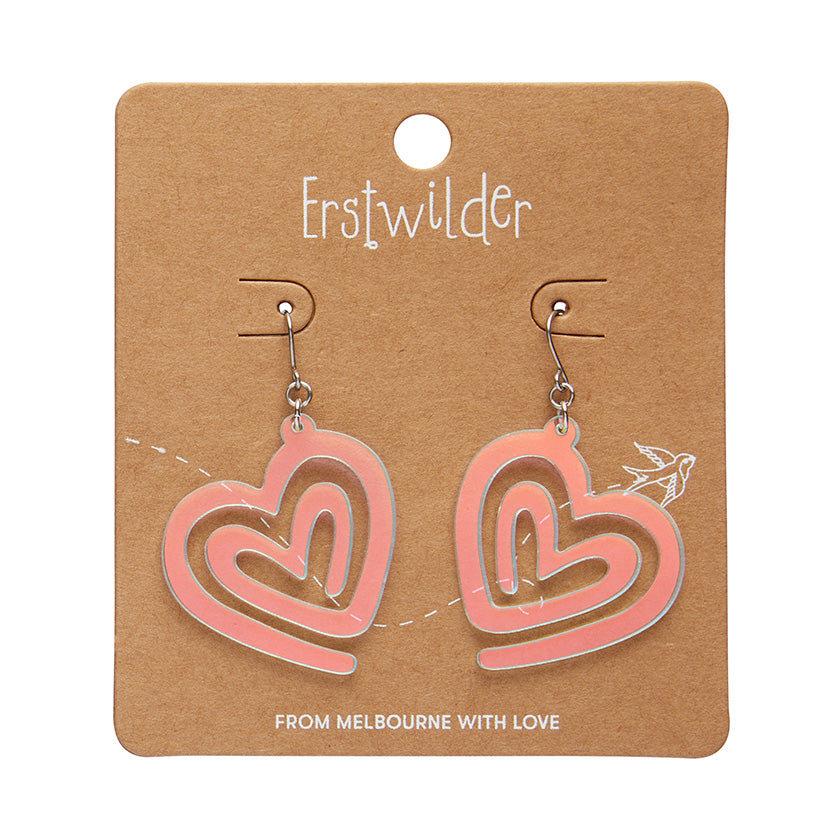 Erstwilder Essentials Heart Maze Drop Earrings (3 Colorways)