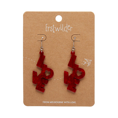 Erstwilder Essentials LOVE Drop Earrings (3 Colorways)