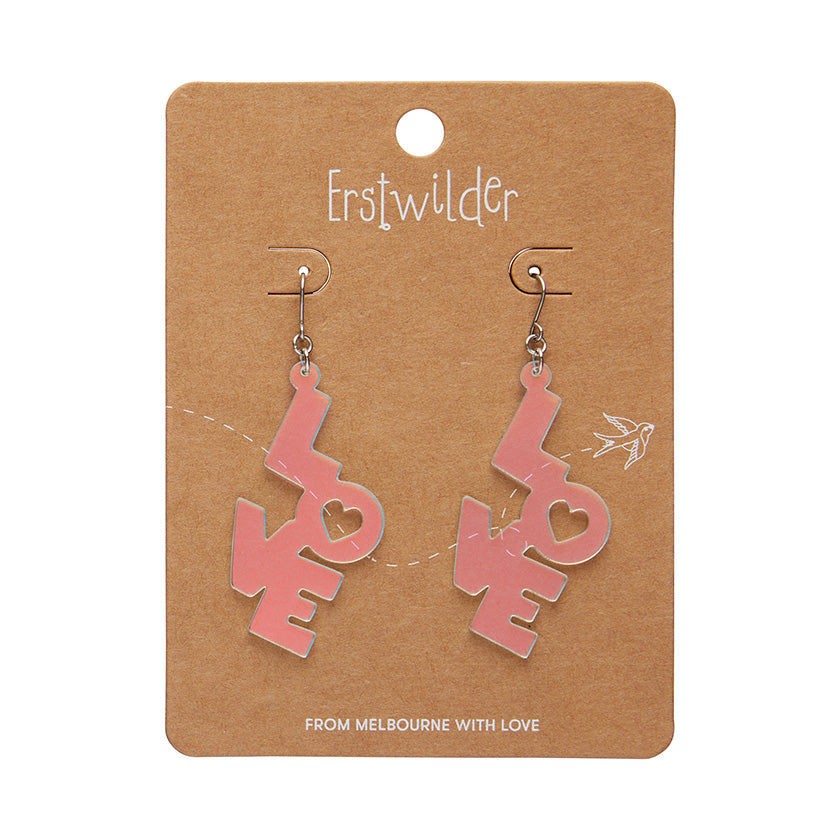 Erstwilder Essentials LOVE Drop Earrings (3 Colorways)