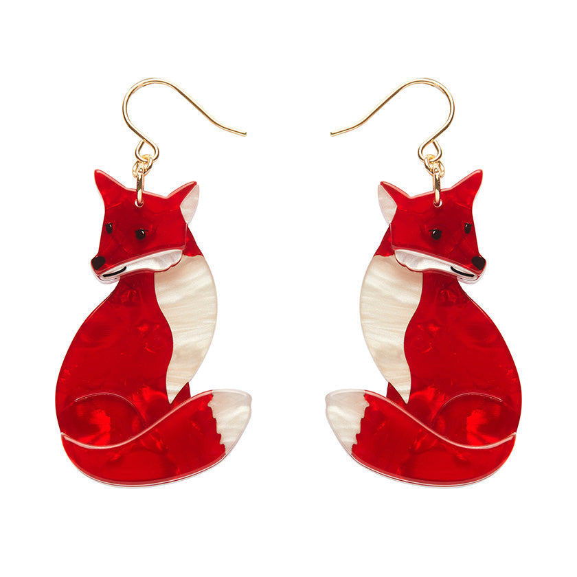 Erstwilder X Fleur Harris Charming Fox Drop Earrings