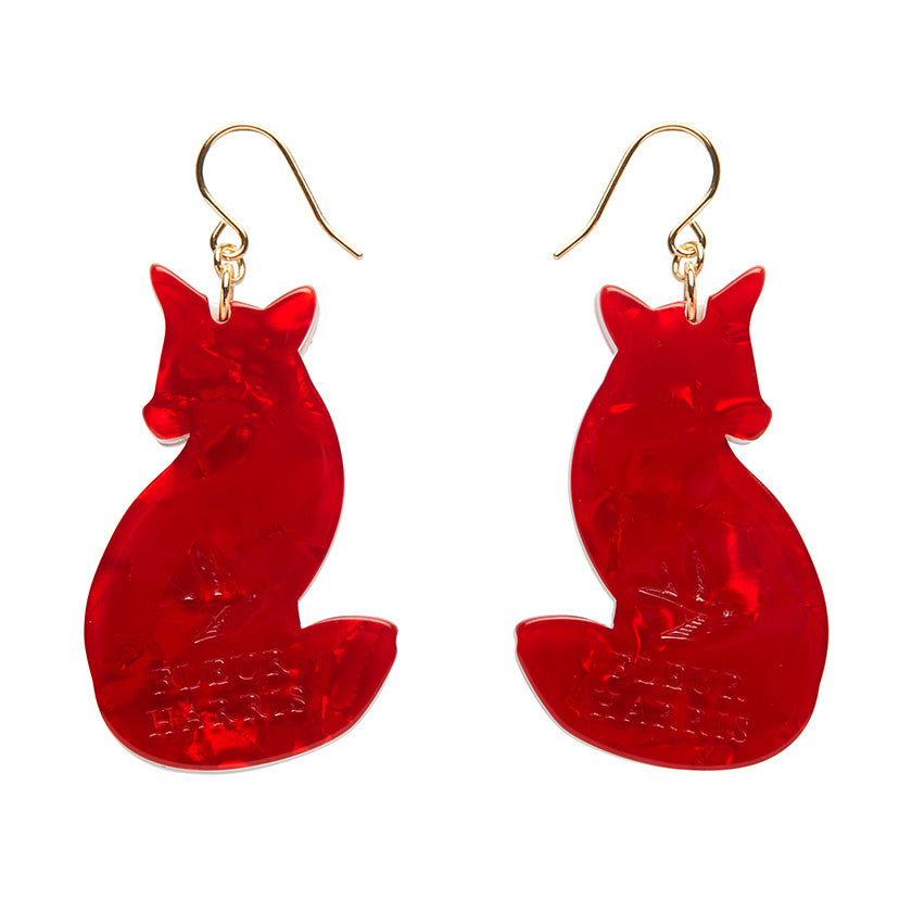 Erstwilder X Fleur Harris Charming Fox Drop Earrings