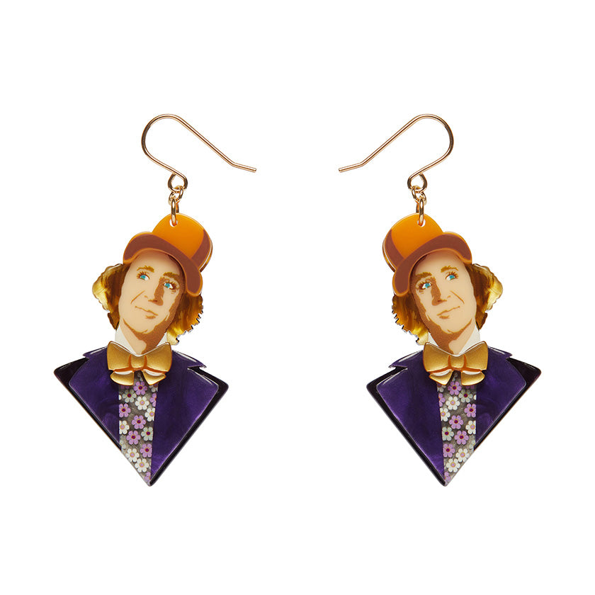 Erstwilder X Willy Wonka Mr Wonka Drop Earrings