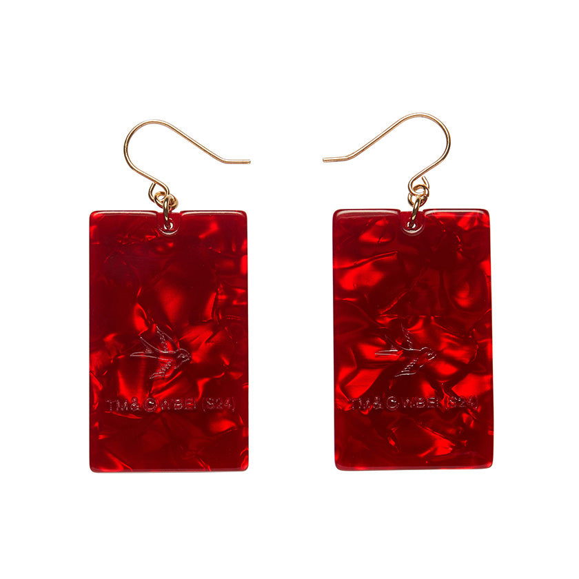 Erstwilder X Willy Wonka Original Wonka Bar Drop Earrings