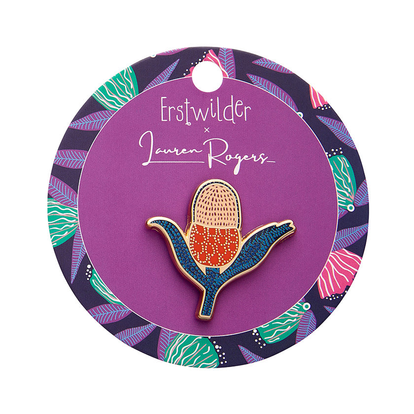 Erstwilder X Lauren Rogers Bulgalla Blooms Enamel Pin