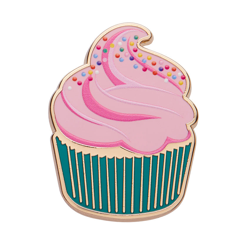 Erstwilder X Katherine Sabbath  Iced Cupcake Enamel Pin