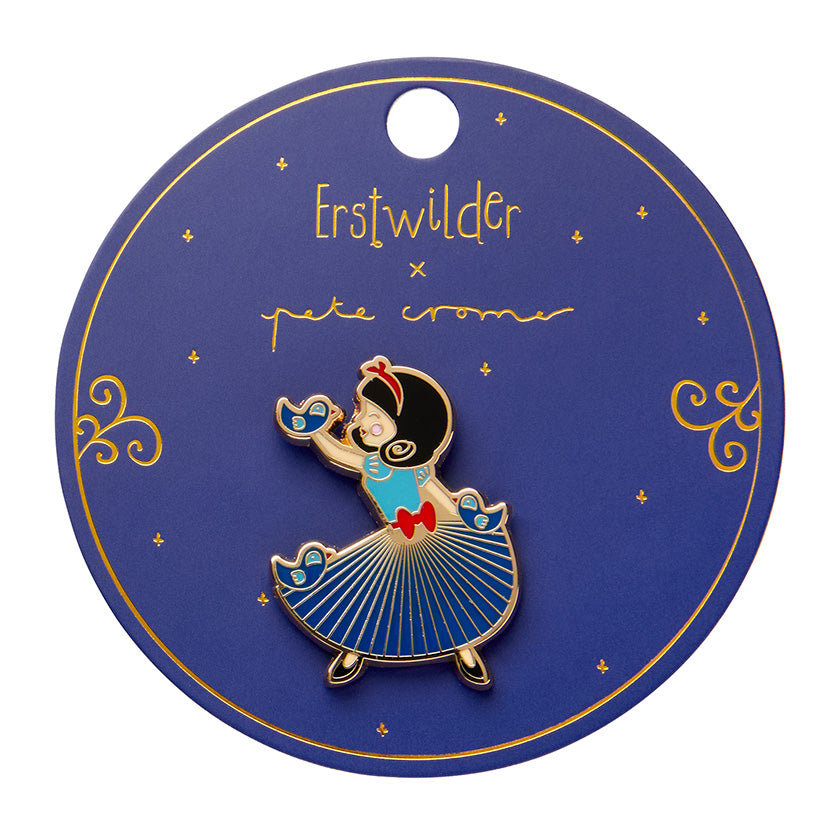 Erstwilder X Pete Cromer White as Snow Enamel Pin