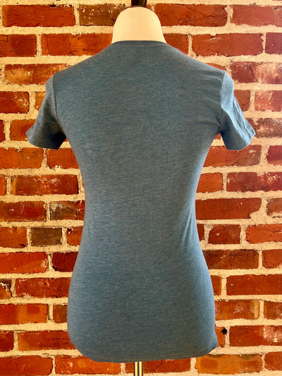 Vintage Style NOT Vintage Values Tee in Teal