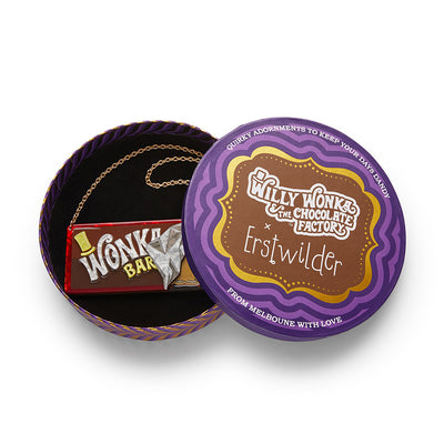 Erstwilder X Willy Wonka Winning Wonka Bar Necklace