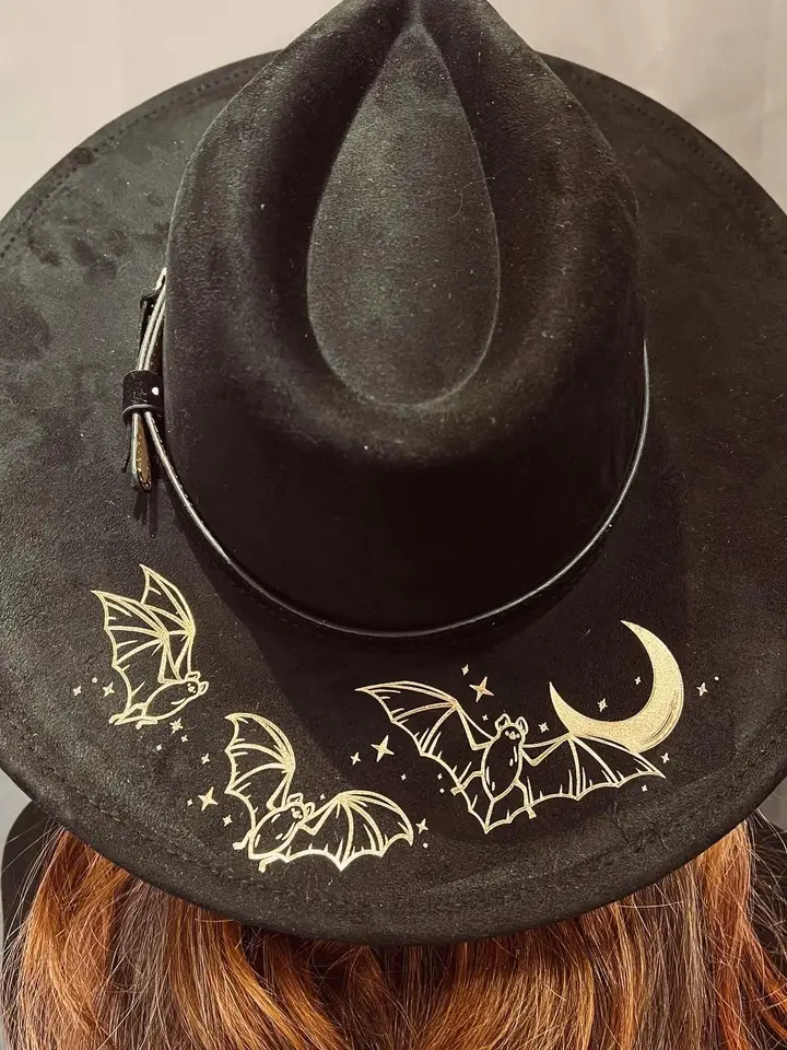 Batty Moon Vegan Suede XL Wide Brim Hat