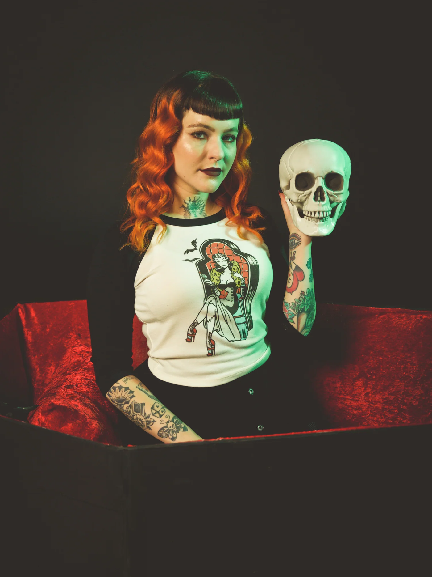 Coffin Beauty Raglan Baby Tee