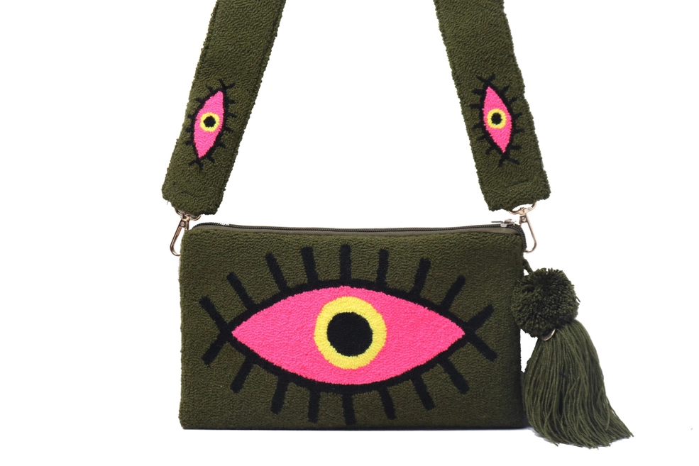 Swamp Stare Clutch with Strap
