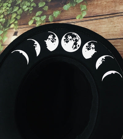 Moon Phase Vegan Felt Hat