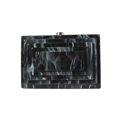 Art Deco Rectangular Acrylic Clutch Handbag (3 Colorways)